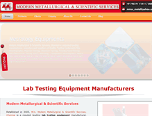 Tablet Screenshot of labtestingequipments.net